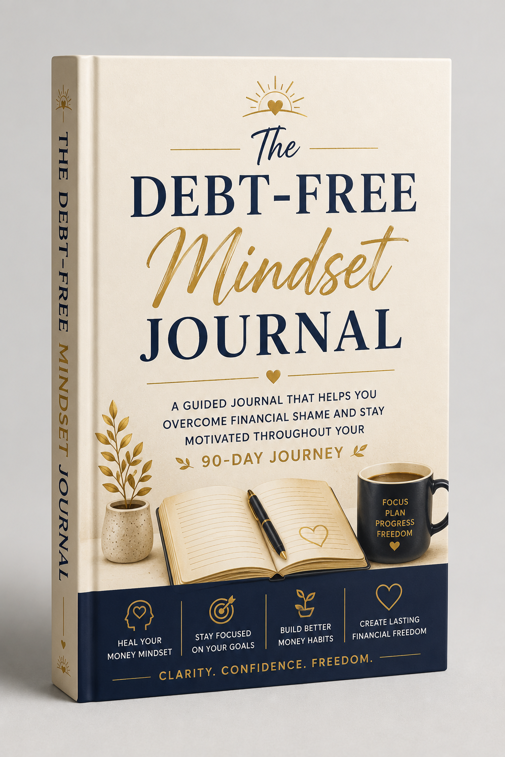 Debt-Free Mindset Journal mockup